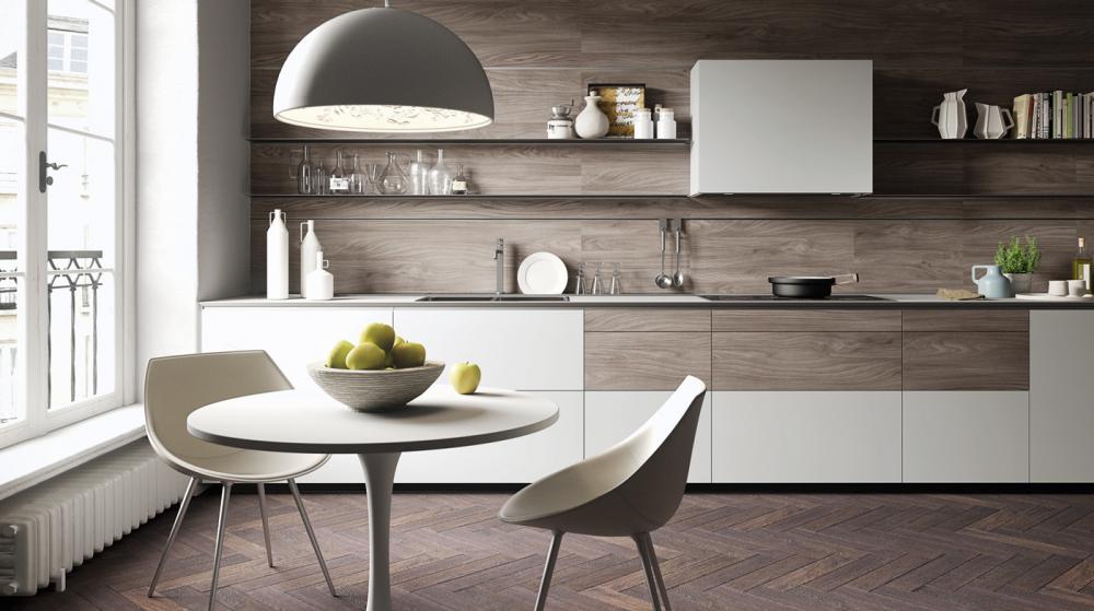 Bucatarie Valcucine si Candelabru Flos Skygarden